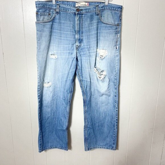 Levi’s 569 Men’s Loose Straight Blue Denim Jeans Size 42x30 - Picture 1 of 14